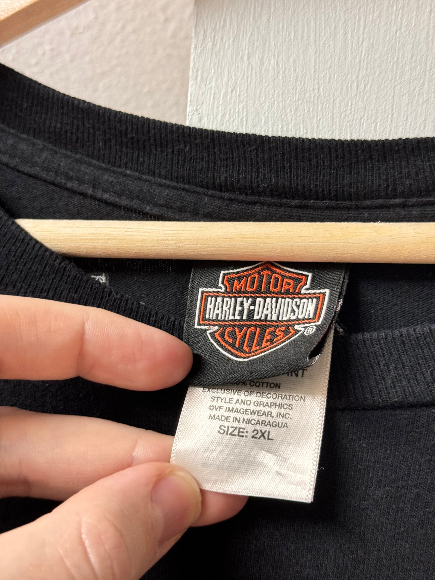 Harley Davidson Dayton Ohio Black Graphic Tee [2XL]