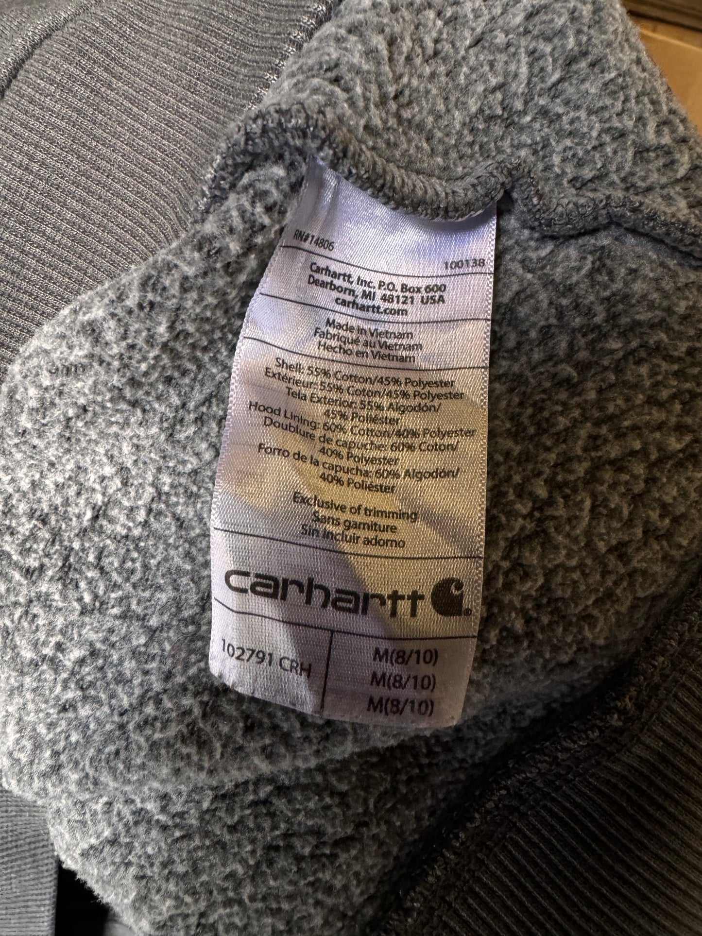 Charcoal Carhartt Hoodie [M]
