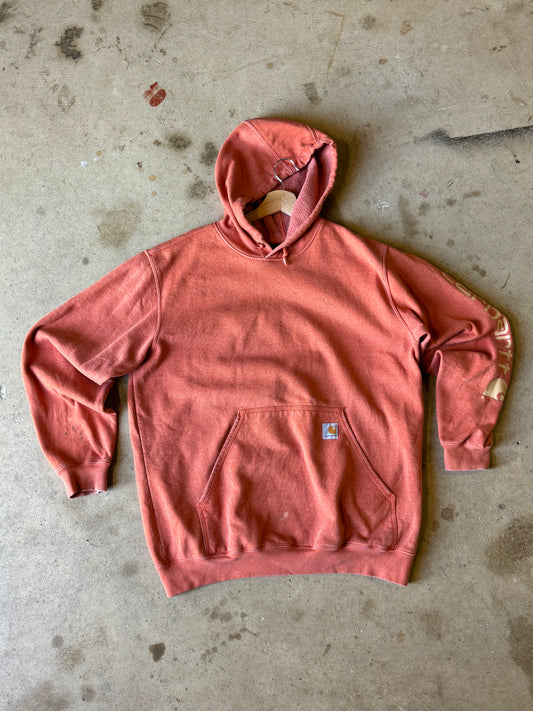 Orange Vintage Carhartt Hoodie [L]